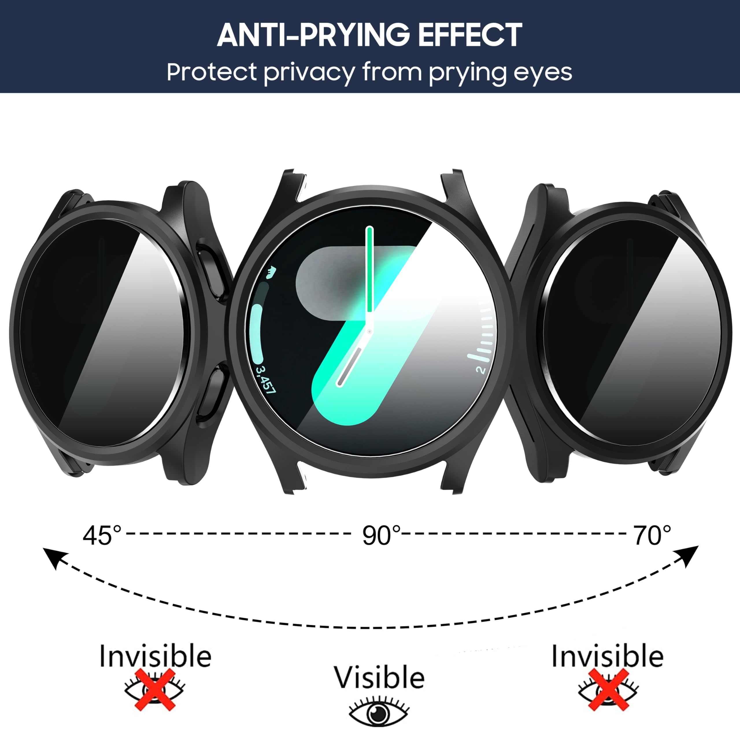 Tempered Glass+Privacy case fo - Samsung Smartwatch Accessories recension och pris