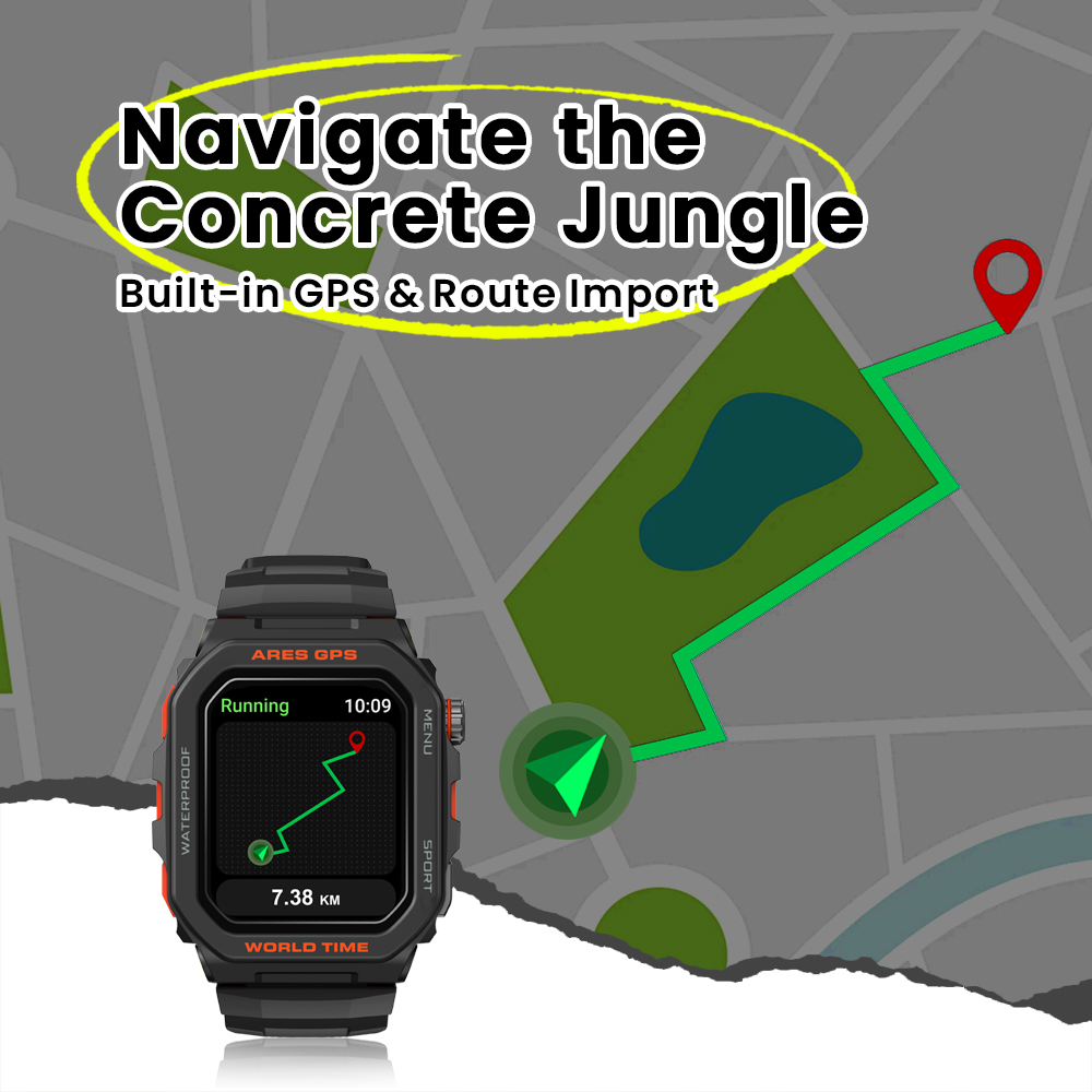 New Zeblaze Ares GPS Smart Wat - Smartwatch Nexus recension och pris