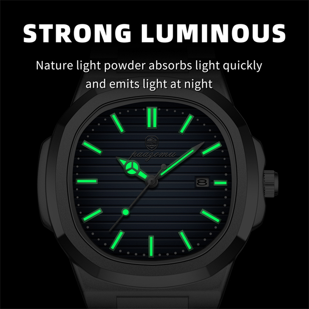 PAAZOMU Business Men Square Wa - Smartwatch Nexus recension och pris