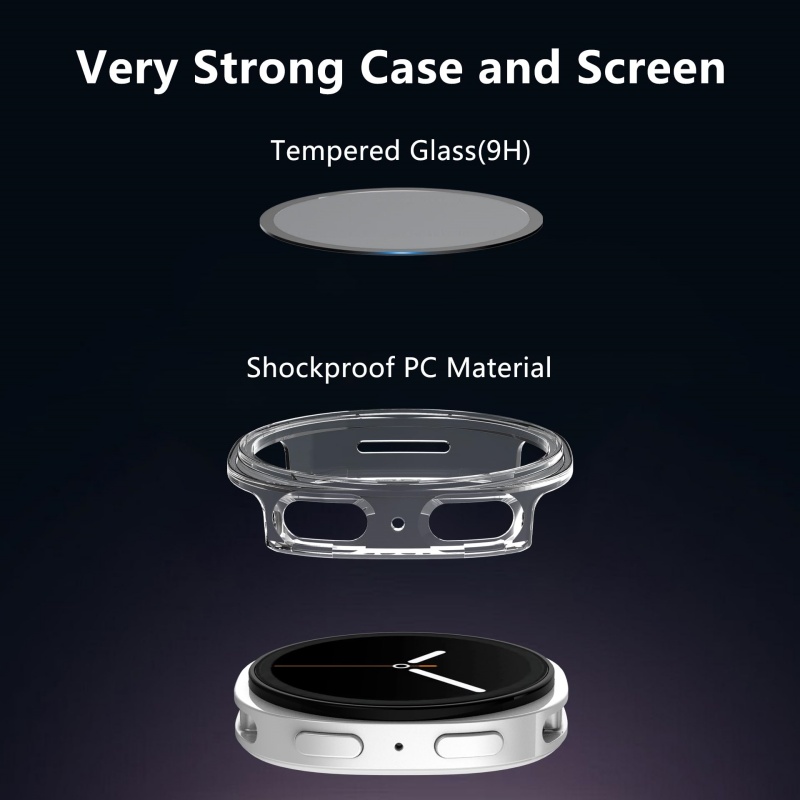Tempered Glass+Case for Samsun - Samsung Smartwatch Accessories recension och pris