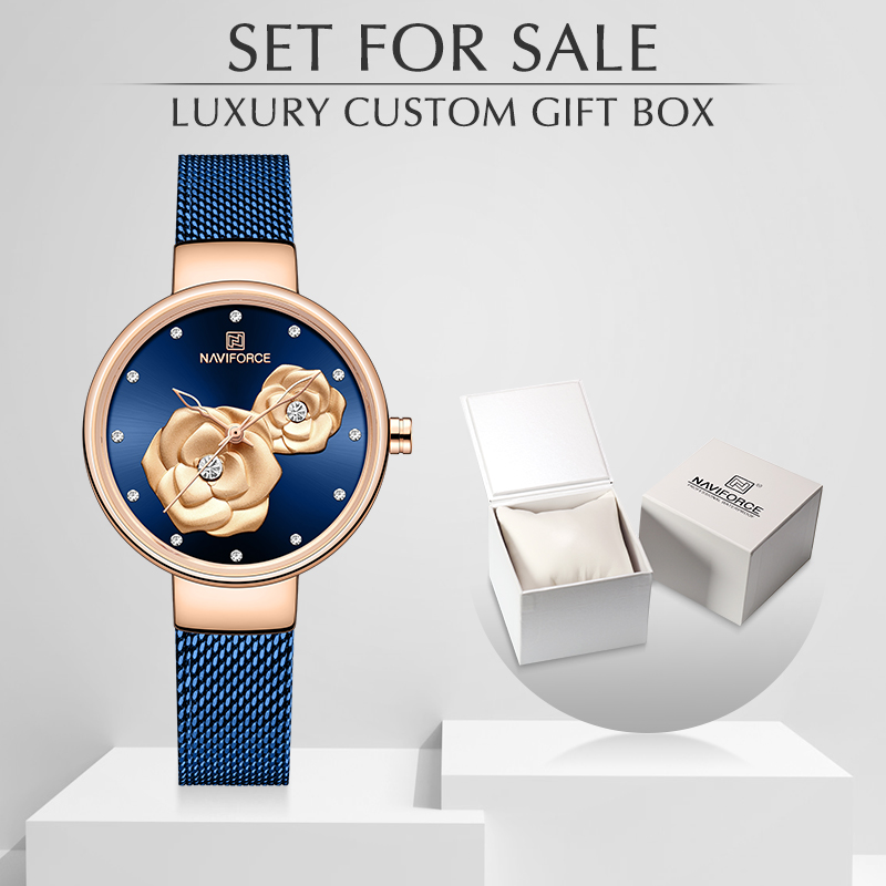 NAVIFORCE Luxury Women's Watch - Stainless Mesh Band recension och pris